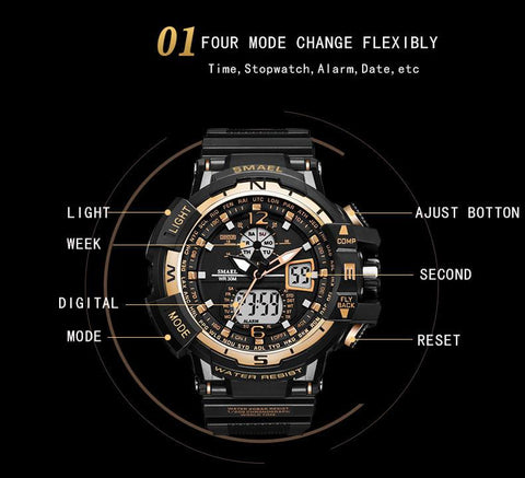 Sport Watch Quartz Wrist Watches Men Luxury Digital watch-JW00815-Veeddydropshipping