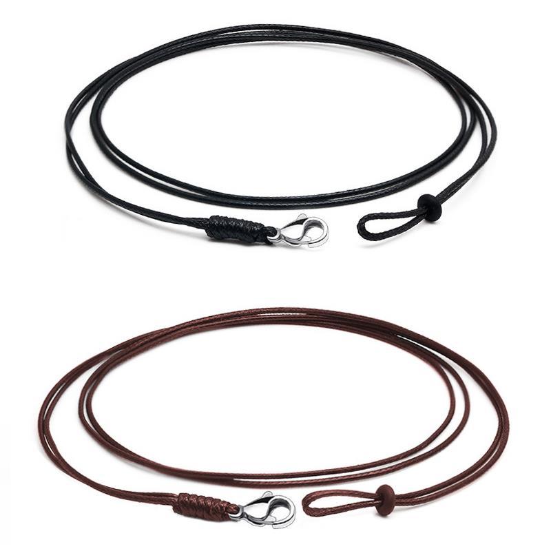 Double Strand Stainless Steel Braid DIY Pendant Necklace Jewelry -JW01608-Veeddydropshipping