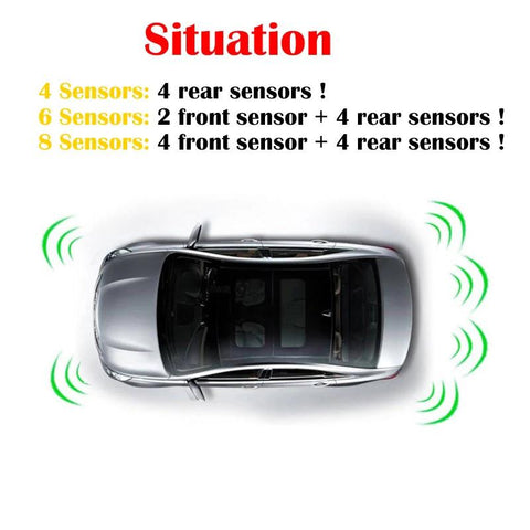 Multiple Radar Parking Sensor Kit Backlight Parktronic LED Display-AM00162-Veeddydropshipping
