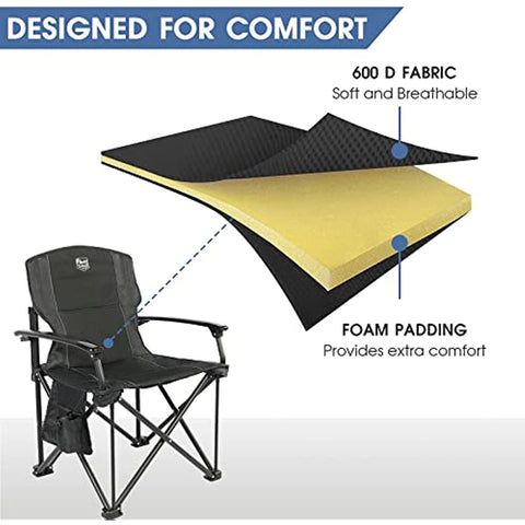 Folding Camping Chair Padded Cup Holder-HA01641-Veeddydropshipping