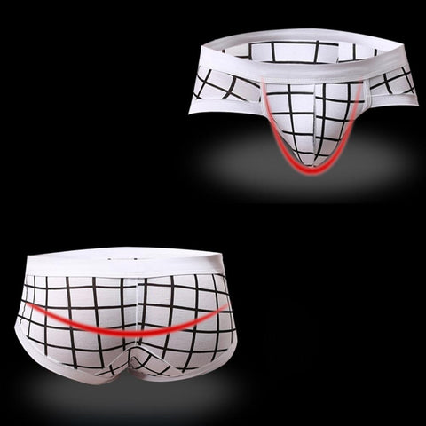 Convex Pouch Shorts Soft Breathable Stretch Briefs Low Waist Underpants-MF01654-Veeddydropshipping