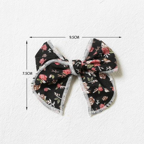 Baby Girl Floral Bow Hair Pin Bebe Hair Clips Head Pins Children Kids-TB00459-Veeddydropshipping