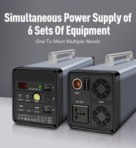 Portable Solar Generator  LED Wave Inverter-TI00681-Veeddydropshipping