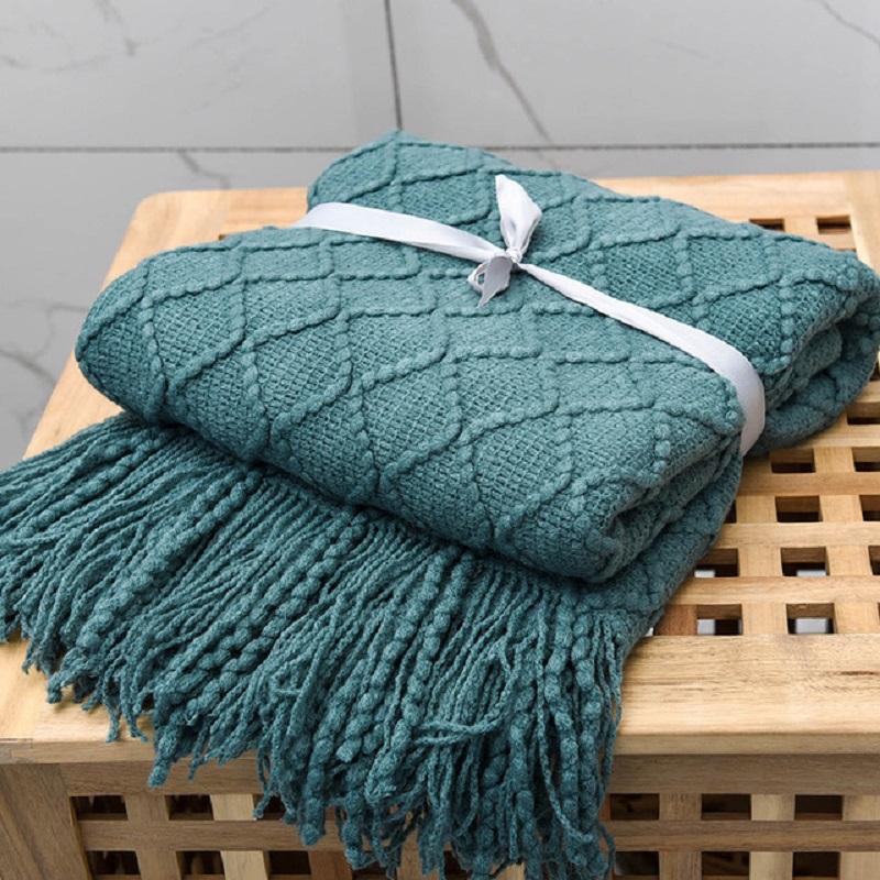 Nordic Knitted Throw Thread Blankets-HA00446-Veeddydropshipping