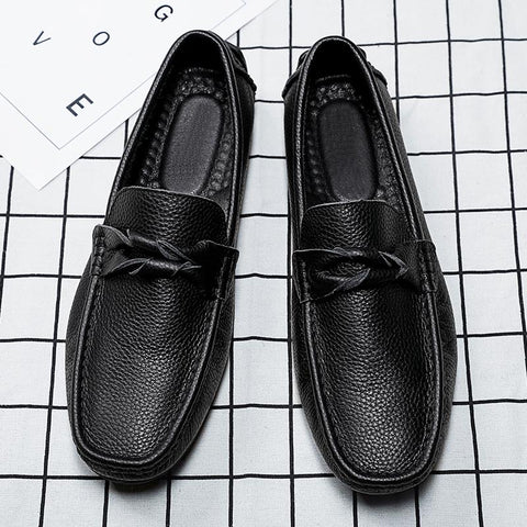 Genuine Leather Men Loafers Slip-On Good Quality Men Luxury-BS01344-Veeddydropshipping