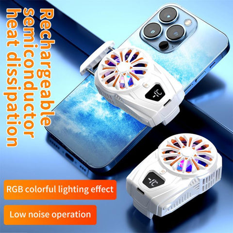 Portable Mobile Phone Radiator Phone Cooling Fan SL02 For PUGB Phone Cooler RGB Cooling-PA00675-Veeddydropshipping