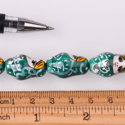 Russian Doll Shape Patterns Ceramic Porcelain Loose Beads-JW01489-Veeddydropshipping
