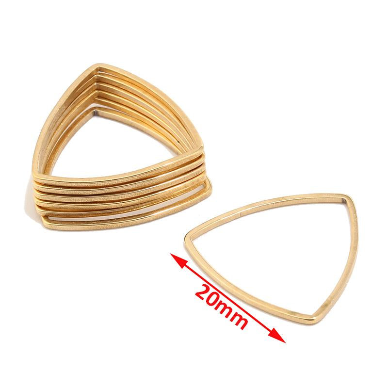 Triangle Connector Charms Circle Teardrop Moon Connectors-AM01419-Veeddydropshipping