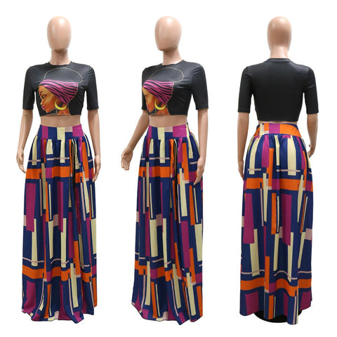 Long African Skirt Clothes Women-WF01511-Veeddydropshipping