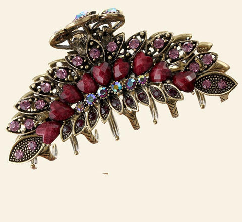 Rhinestone Metal Hair Claw Crab Accessories Jewelry -JW00503-Veeddydropshipping