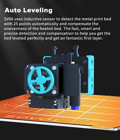 3D printer all metal hot end planetary double gear direct drive 25 point automatic leveling-Veeddydropshipping