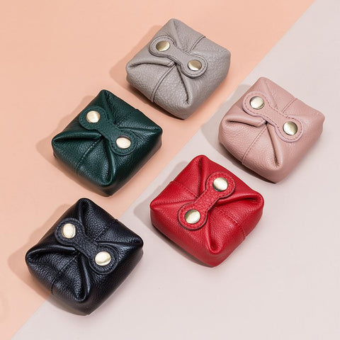 Leather Coin Purses Female Small Cowhide Wallets Lady Coin-BS00659-Veeddydropshipping