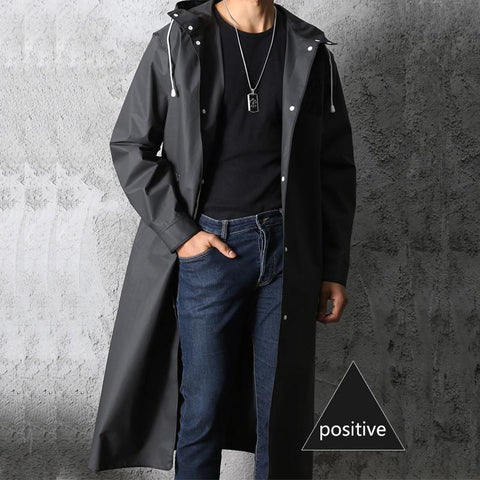 Fashion Adult Waterproof Long Raincoat-HA00978-Veeddydropshipping