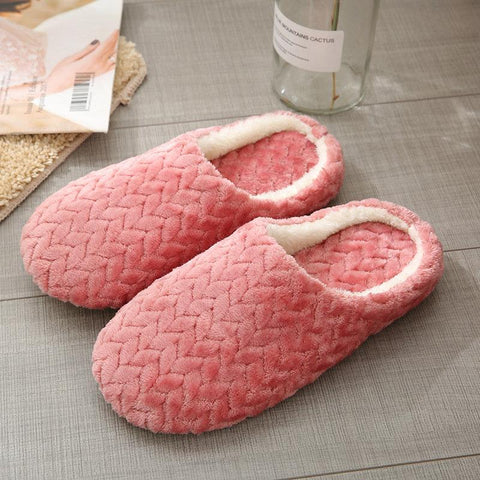 Slipper Anti Slip Autumn Winter Shoes Woman House-BS01219-Veeddydropshipping