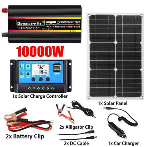 Wave Solar Panel System Power Inverter Kit-TI00745-Veeddydropshipping