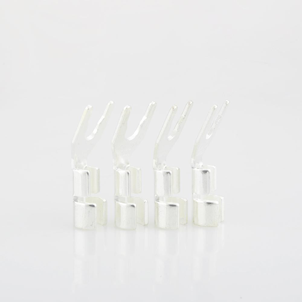 8pcs HiFi Solid Copper Gold Spade Plug Speaker Cable Wire Connector Speaker -CE00125-Veeddydropshipping