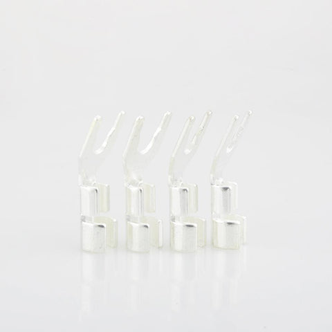 8pcs HiFi Solid Copper Gold Spade Plug Speaker Cable Wire Connector Speaker -CE00125-Veeddydropshipping