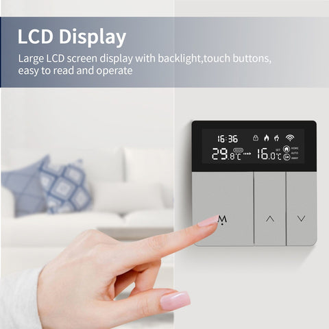 Tuya WiFi Smart Thermostat APP Remote Alexa Alice Home Temperature-TI01007-Veeddydropshipping