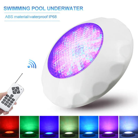ABS LED Submersible Led Pool Lamps Remote Control Led Pond Light IP68-TI00952-Veeddydropshipping