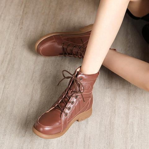 plus size booties women&#39;s spring and autumn shoes-BS01042-Veeddydropshipping