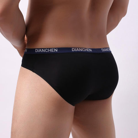 Briefs Solid Thin Breathable Briefs Bulge Pouch Underpants Man See-MF01694-Veeddydropshipping