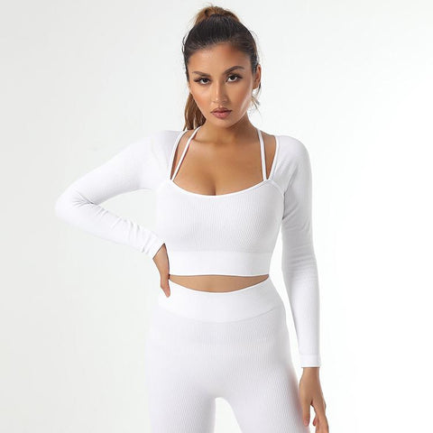 1/2/3pcs Seamless Yoga Set Women Gym Clothes Sportswear Yoga Suits -OS00811-Veeddydropshipping