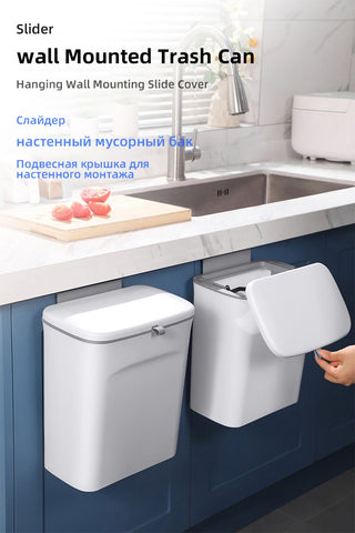 Wall Mounted Hanging Trash Bin For Kitchens-HA01084-Veeddydropshipping