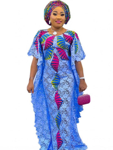 Evening Dress Women Dashiki Diamond African Clothes-WF01695-Veeddydropshipping