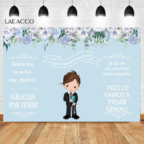 My First Communion Baby Shower Birthday Girl Baptism Photography Background -CE00330-Veeddydropshipping