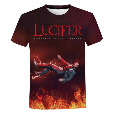 Shirt TV Show Lucifer Oversize T Shirt Hombre-MF00155-Veeddydropshipping