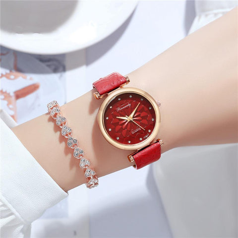 Luxury  Watch Rhombus flowers Women Quartz Watches-JW01076-Veeddydropshipping