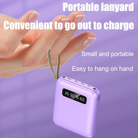 20000mAh Digital Display Power Bank Comes With 4 Wires Large Capacity PoverBank Mobile Phone-PA00455-Veeddydropshipping