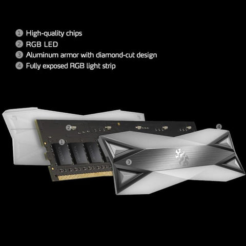 XPG D60G RGB Memoria RAM ddr4 8GB -CO00122-Veeddydropshipping