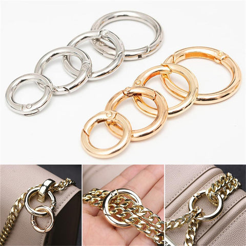 Purses Handbags Buckles Round Push Trigger Snap-BS00763-Veeddydropshipping