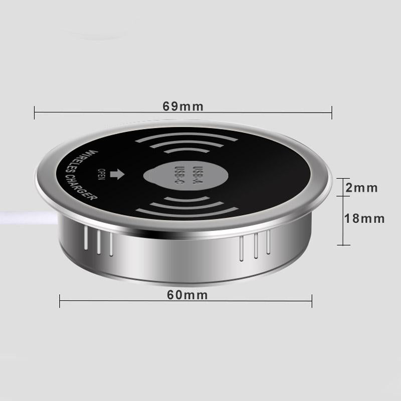 3 in 1 Desk Embeded Wireless Charger-Veeddydropshipping