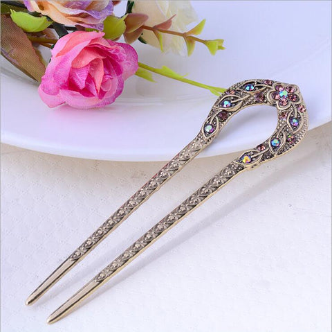 Hair Stick Pin Women Hair Jewelry-WF01287-Veeddydropshipping