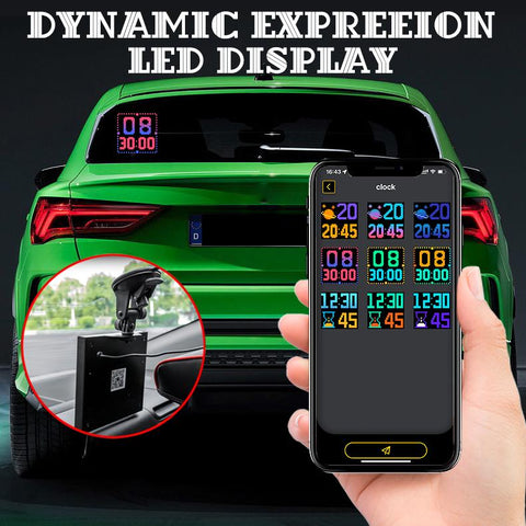 Full Color LED Display USB Car Rear Window Mobile Phone APP-AM00540-Veeddydropshipping