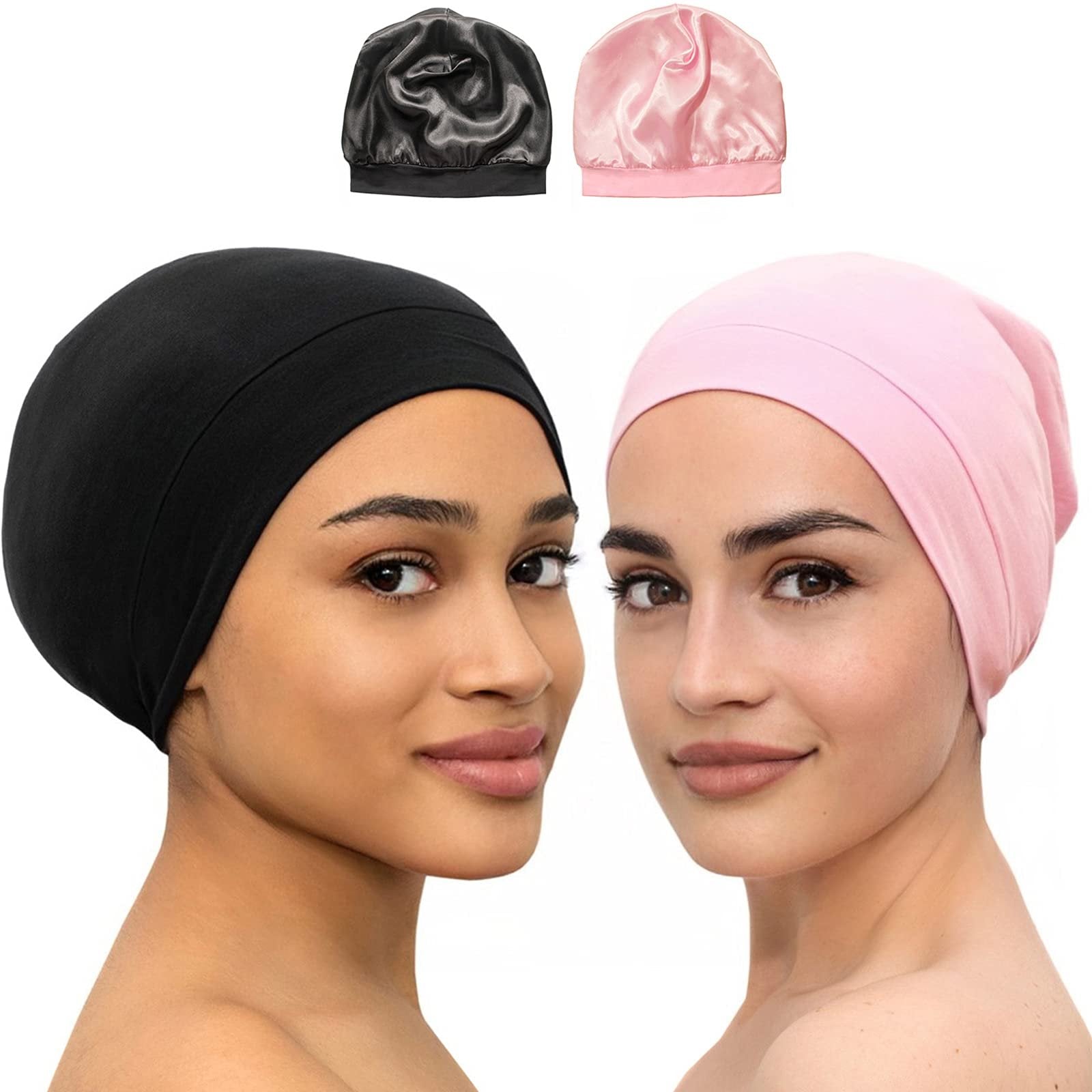 Lined Sleeping Beanie Hat Bamboo Headwear-Veeddydropshipping