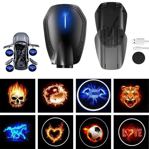 Car Door USB Charging LED Wireless Welcome Light Laser Projector-AM00550-Veeddydropshipping