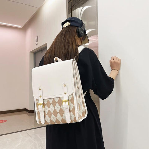 Purses High Quality Leather Female Vintage Bag School Bags Travel Bagpack-BS00051-Veeddydropshipping