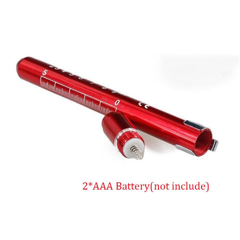 1PCS Reusable LED Medical Penlight Flashlight With Pupil Gauge Pocket Clip-TI00782-Veeddydropshipping