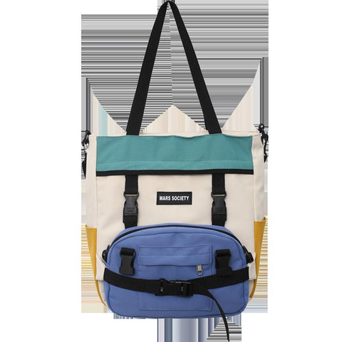 Harajuku Student Wild Large-capacity Class Messenger Bag Female-BS00381-Veeddydropshipping
