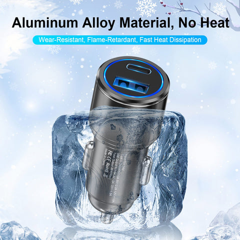 6A USB Car Charger For iphone 13 12 Pro Max Quick Charge-PA01168-Veeddydropshipping