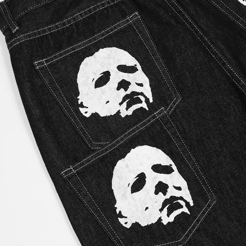Streetwear Mens Graphic Print Baggy Punk Rock Jeans-MF00592-Veeddydropshipping