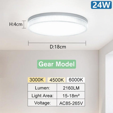 Round Led Ceiling Lamp  Lustre Lighting-TI00294-Veeddydropshipping