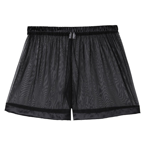 Underwear Solid Color Sexy Sheer Shorts Lingerie Swimwear-MF01531-Veeddydropshipping