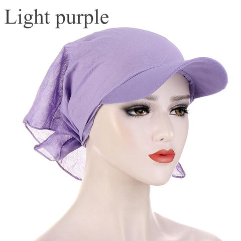 Headscarf Hood Bowknot Long Tail Head Cap-WF01360-Veeddydropshipping