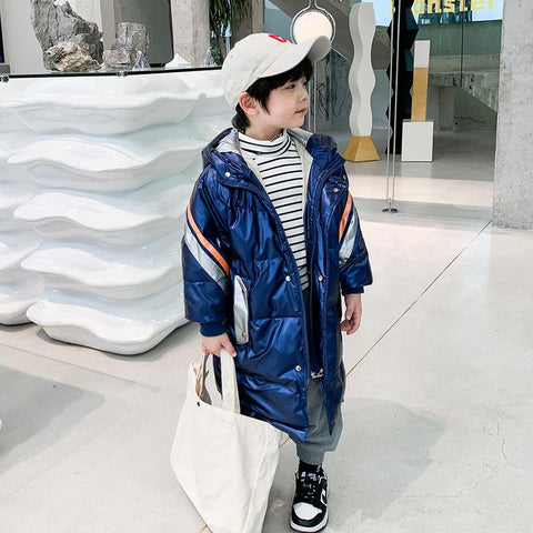 Kids Winter Girls Boys Waterproof Hooded Jackets-TB01032-Veeddydropshipping
