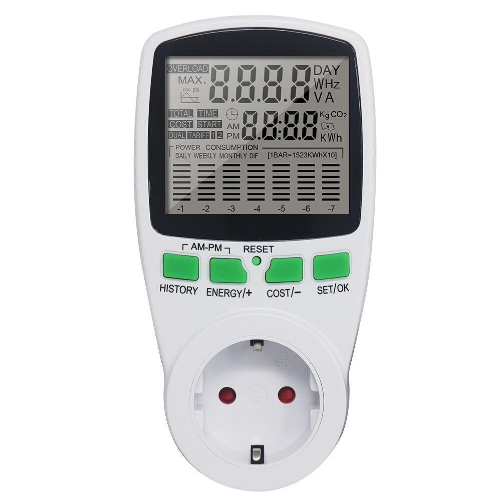 Power Meter Monitor Electricity Measuring Socket Analyzer-TI00169-Veeddydropshipping