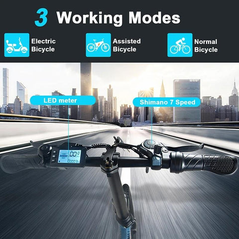 Folding E Bike for Adult City Bike 250W 36V 8Ah Lithium Battery 20 inch Wheel -OS00957-Veeddydropshipping